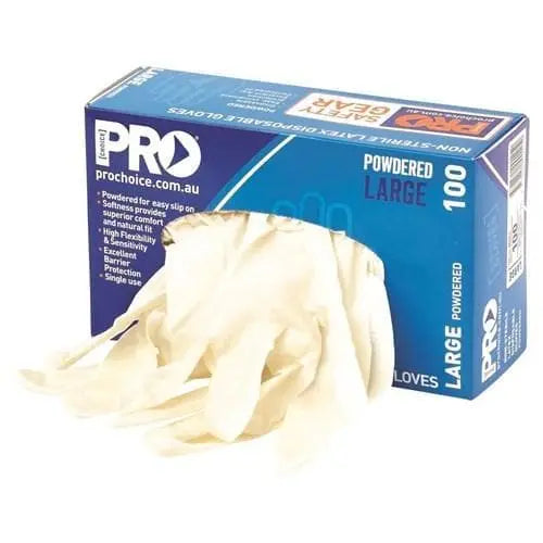 Pro Choice White Powdered - Box Of 100 Pieces - MDL PPE Pro Choice
